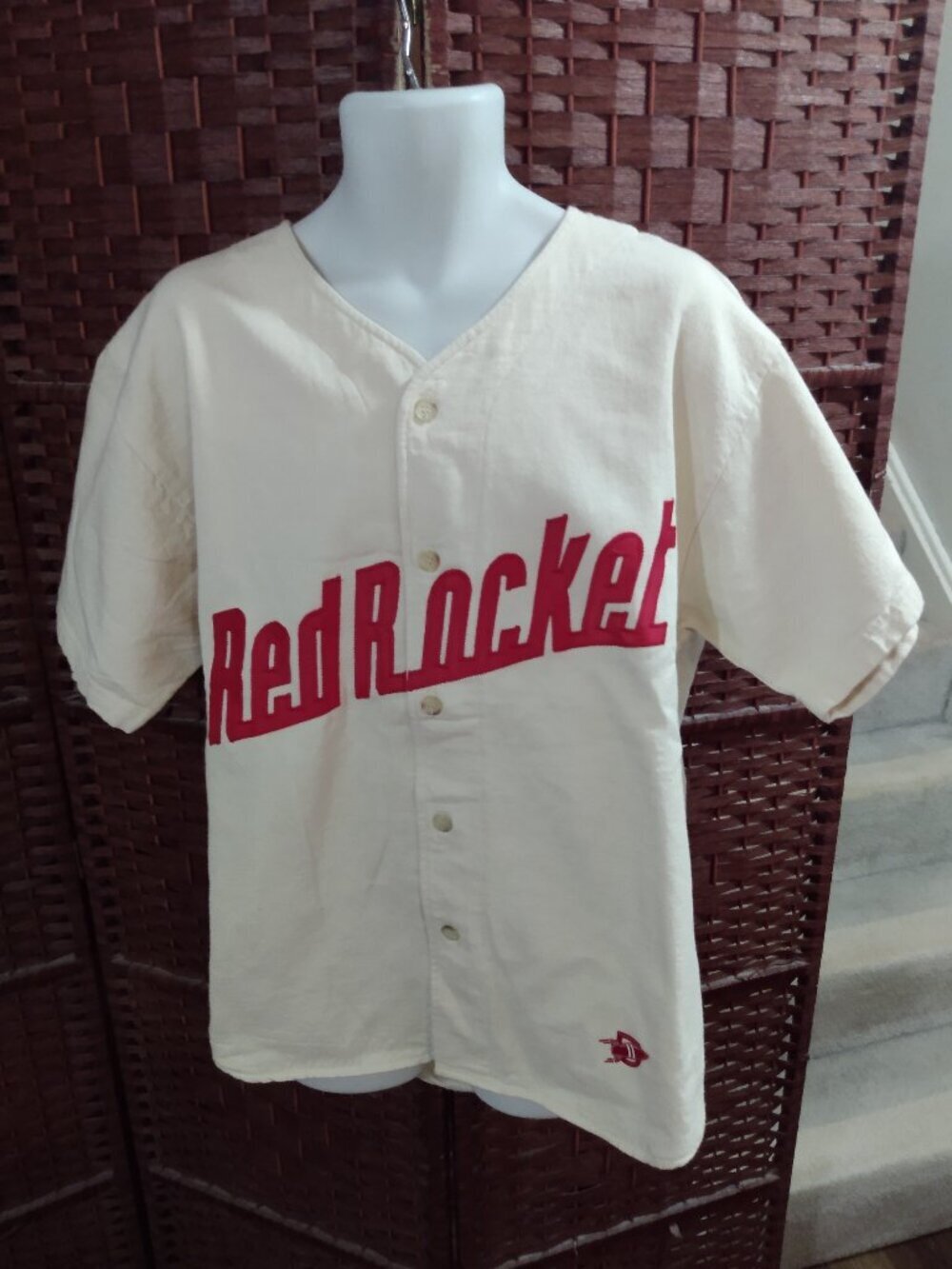 NWT Vintage Canada Bobsled Olympic Team Retro Baseball Jersey Red Rocket 90s Med